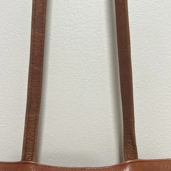 𝅺VINTAGE Ellen Tracy Linda Allard Shoulder Bag Woven Leather Snap Closure - Picture 7 of 12